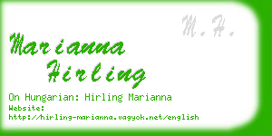 marianna hirling business card